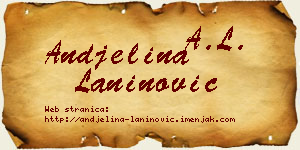 Andjelina Laninović vizit kartica
